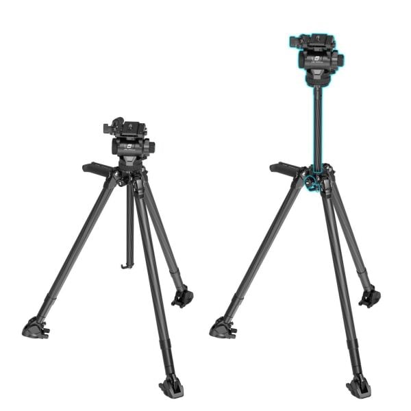 SmallRig 4259 X Potato JET TRIBEX Hidrolik Karbon Fiber Tripod Seti