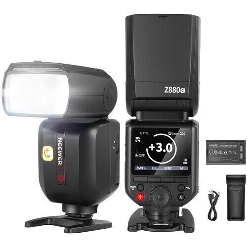 Neewer Z880-C TTL Canon Uyumlu 76W Akülü Tepe Flaşı