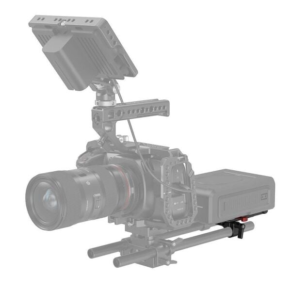 SmallRig 3016 V Montajlı Akü Plakası Çift 15mm Çubuk Kelepçesi