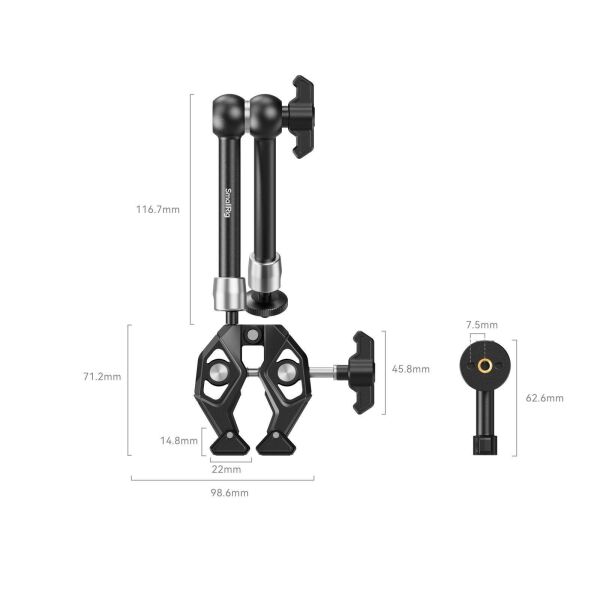 SmallRig 4454 Sihirli Kol ile Yengeç Şekilli Kelepçe