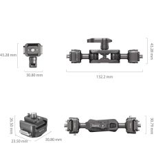SmallRig 4488 HawkLock H21 Hızlı Çıkarma Sihirli Kol ve Bilyalı Başlık