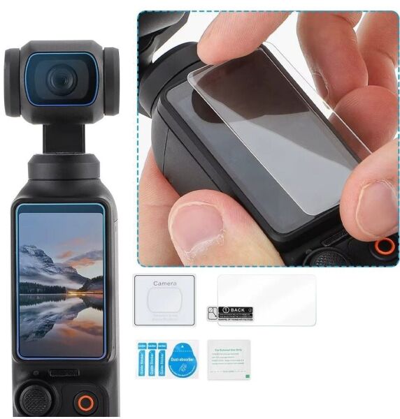 Oem Dji Osmo Pocket 4P / 4 / 3 Için Cam Ekran Koruyucu Seti