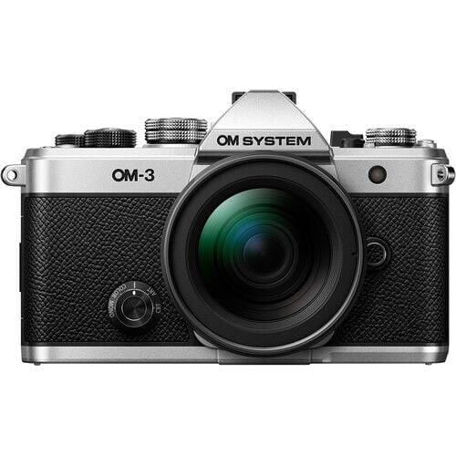 Olympus OM System OM-3 Gövde Gümüş  + M.Zuiko 12-45mm F4 Pro Objektif Kiti