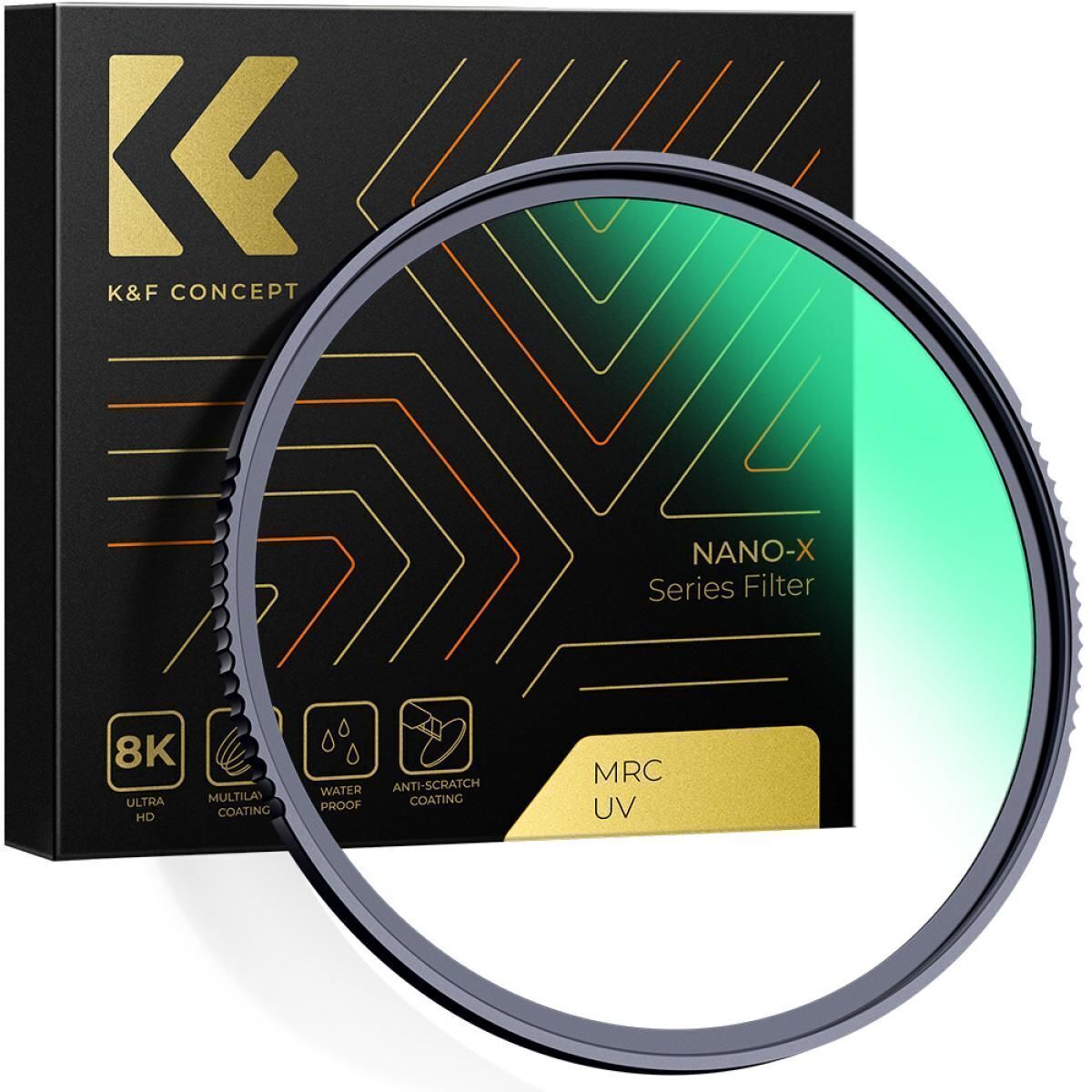 K&F Concept 86mm NANO-X MCR-UV 28 Çok Katmanlı Kaplamaya sahip Koruma Filtresi 8K Ultra HD