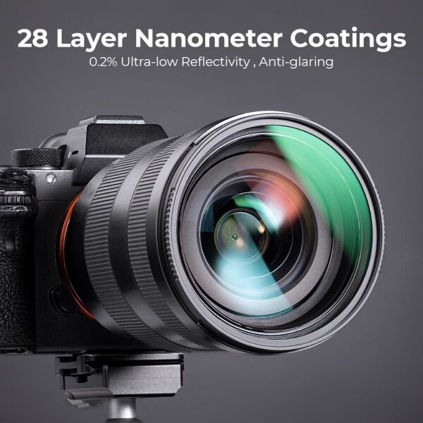 K&F Concept 86mm NANO-X MCR-UV 28 Çok Katmanlı Kaplamaya sahip Koruma Filtresi 8K Ultra HD