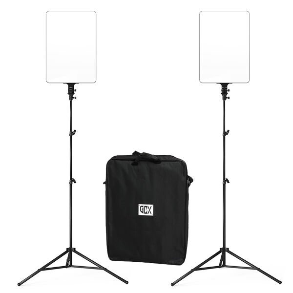 GDX P300TS BiColor Fotoğrafçılık ve Stüdyo Aydınlatması 80 Watt LED Video Panel Sürekli Işık İkili Set