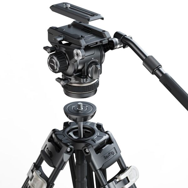 SmallRig AD-120 4463B Ağır Hizmet Tipi Karbon Fiber Tripod Seti