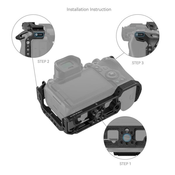 SmallRig 4161 Black Mamba Canon EOS R6 Mark II / R6 Mark III için Kafes