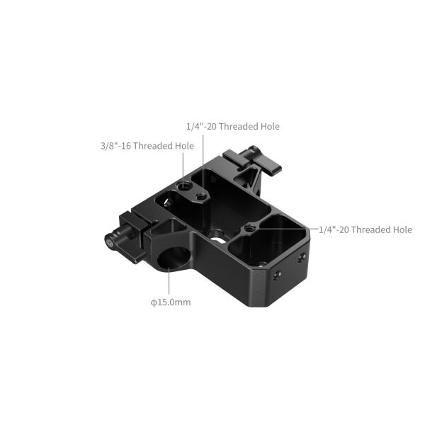 SmallRig 5609 Çift 15mm Olta Kelepçeli Alt Montaj Plakası