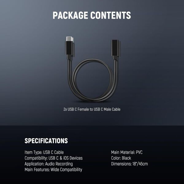 NEEWER LM7 2'li OTG Adaptör Kablo Seti USB-C / iOS