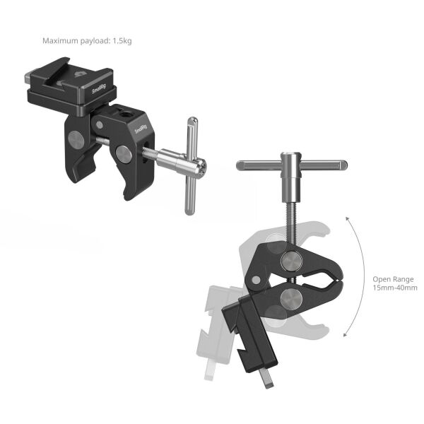 SmallRig 5313 V-Mount Yengeç Şekilli Kelepçe