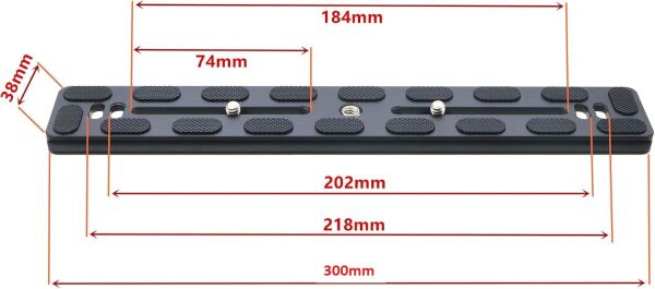OEM PU-300 30cm Arca Swiss Uyumlu Hızlı Çıkarma Plakası
