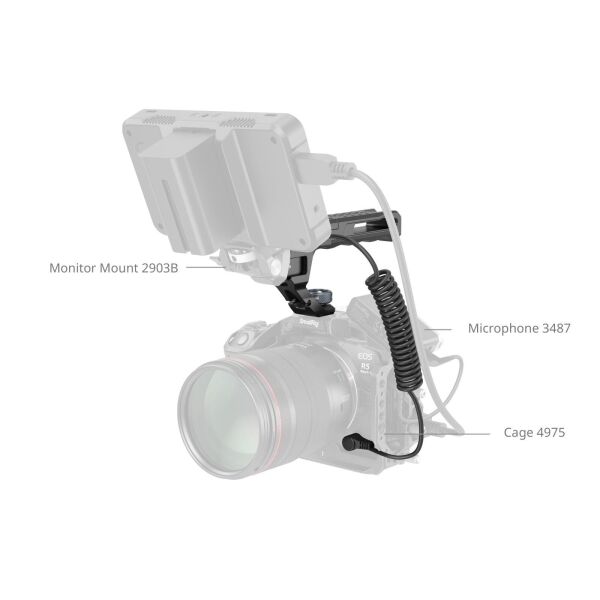 SmallRig 4927 Üst Tutma Kolu ve Geri Tetik Mekanizması (ARRI Yerleştirme Vidası)