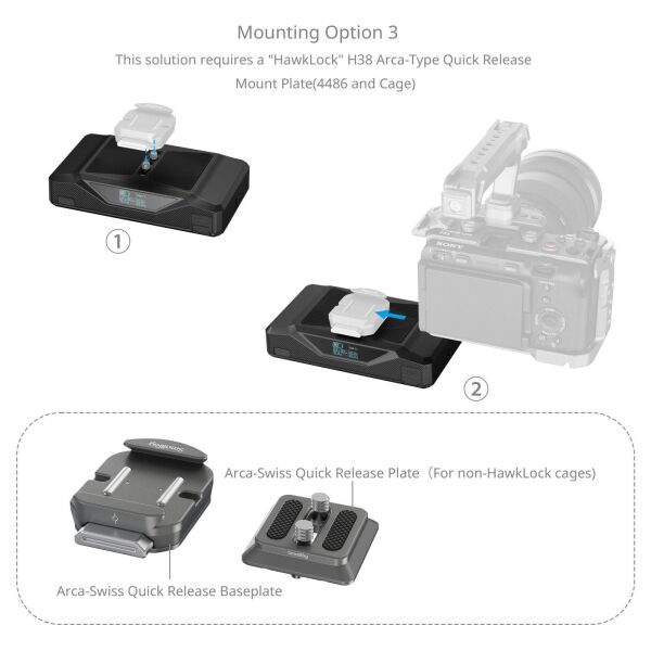 SmallRig 4826 CB75 Kamera Taban Bataryası