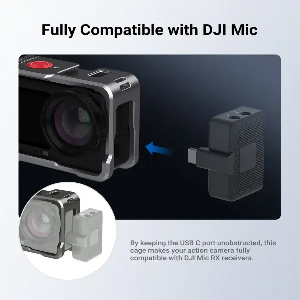 Neewer AC061 Kamera Kafesi - DJI Osmo Action 6 ile Uyumlu
