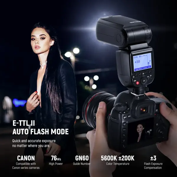 Neewer NW700-C E-TTL Flaş Speedlite - Canon Uyumlu