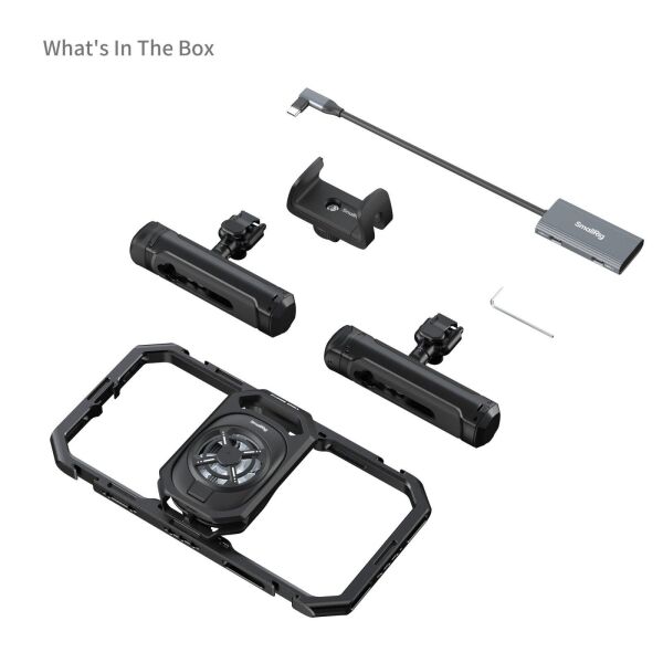 SmallRig 5276 Hepsi Bir Arada Termal Canlı Yayın ve Video Çekim El Tipi Telefon Kafesi Kiti