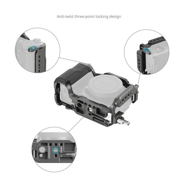 SmallRig 4949 Sony ZV-E10 II için HawkLock Hızlı Çıkarma Kafes Kiti