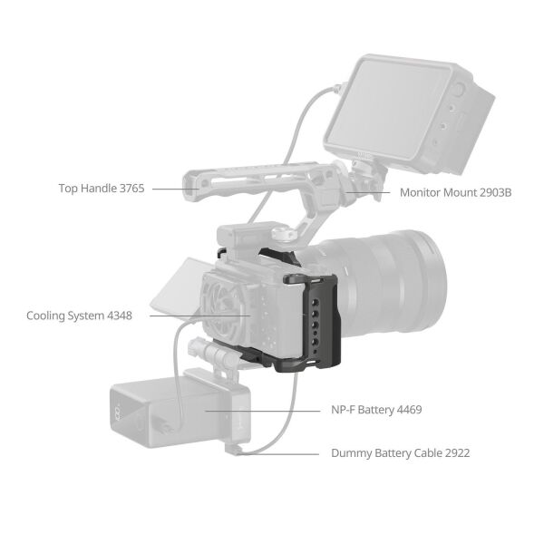 SmallRig 4949 Sony ZV-E10 II için HawkLock Hızlı Çıkarma Kafes Kiti