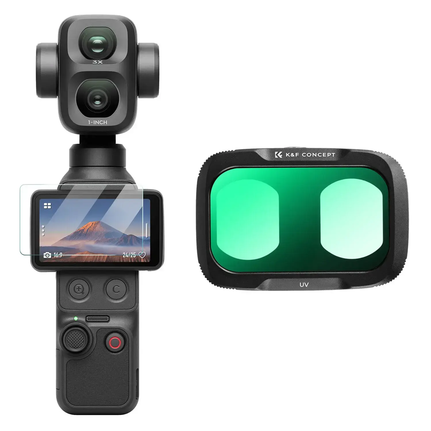 K&F Concept DJI Osmo Pocket 4P İçin UV Filtre (Plastik)