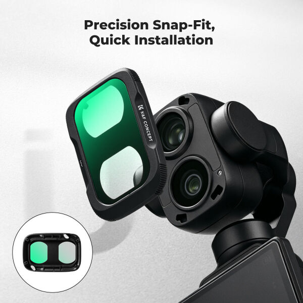 K&F Concept DJI Osmo Pocket 4P İçin UV Filtre (Plastik)