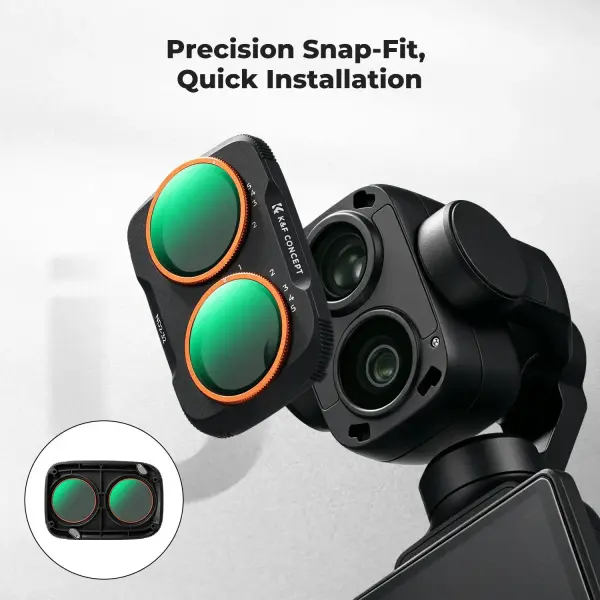 K&F Concept DJI Osmo Pocket 4P İçin Değişken ND Filtre (ND2-32)