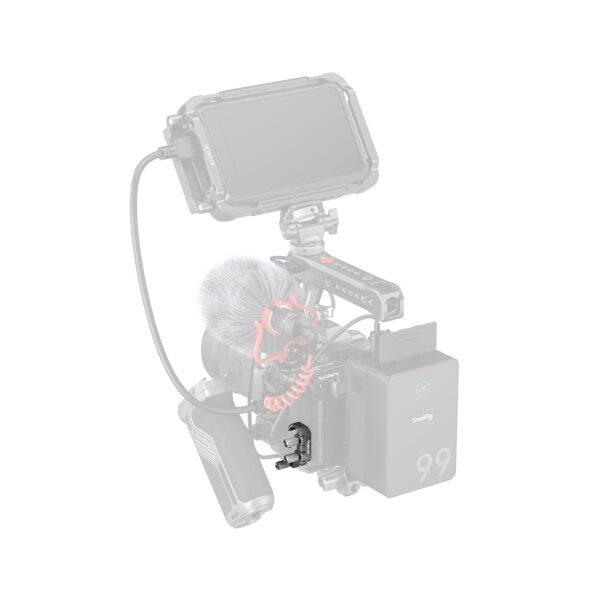 SmallRig 4829 USB-C ve Çoklu Kablo Kelepçesi Sony FX3 / FX30  HawkLock Hızlı Çıkarma Kafesi için