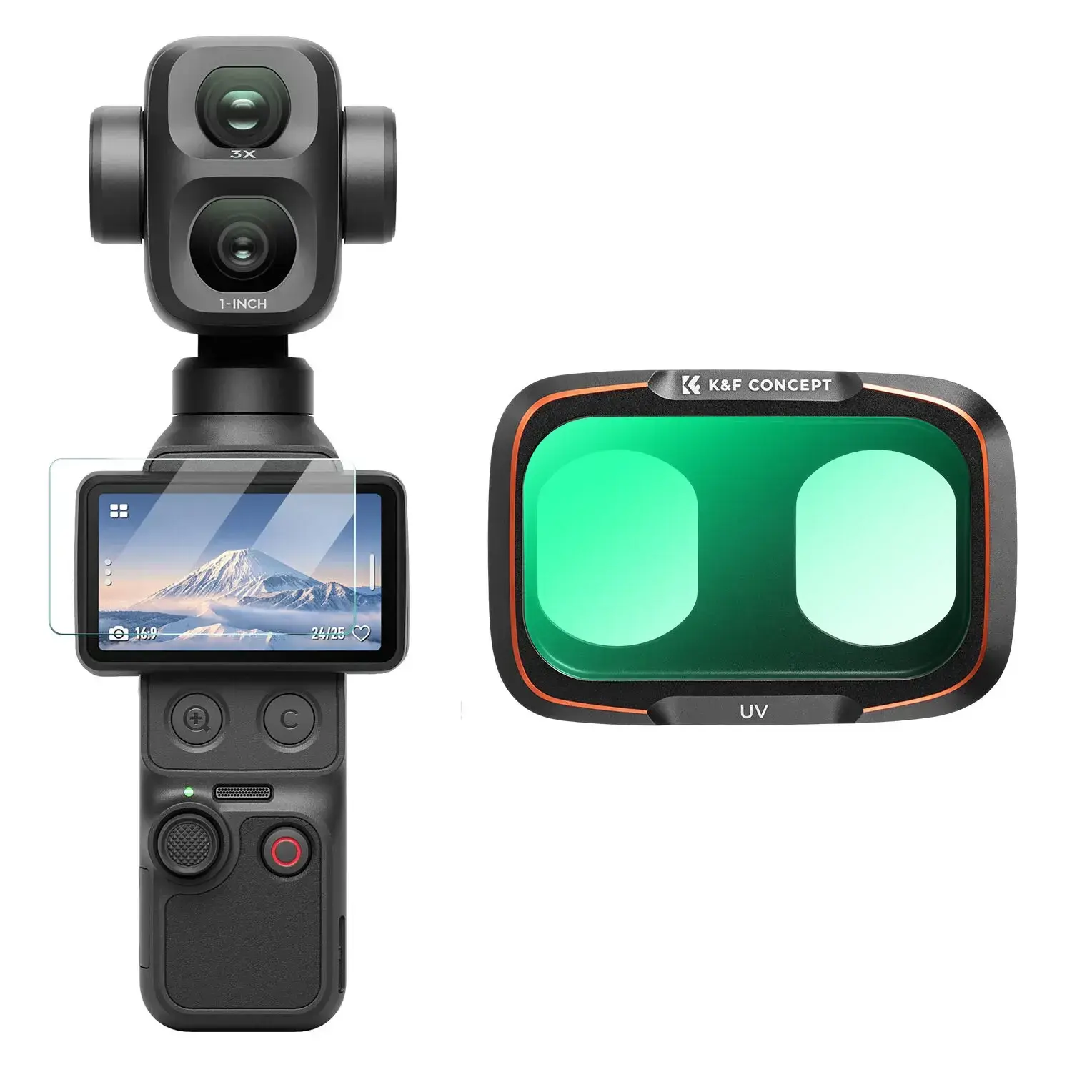 K&F Concept DJI Osmo Pocket 4P İçin UV Filtre (Metal)
