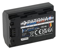 PATONA 1360 Platinum Battery f. Sony NP-FZ100 with USB-C Input