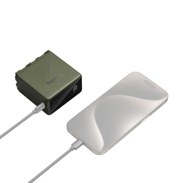 SmallRig 4577 NP-F970 USB-C Şarj Edilebilir Kamera Pili (Yeşil)