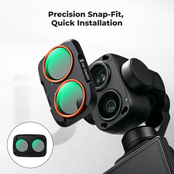K&F Concept DJI Osmo Pocket 4P İçin Polarize (CPL) Filtre (Metal)