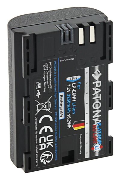 Patona 1361 Platinum Usb-C Girişli Batarya Canon LP-E6NH