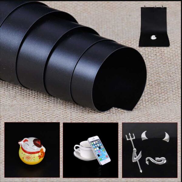 GDX Stüdyo Fon Perde, PVC Arka Plan, Silinebilir, Kırışmaz (Black/Siyah) 120x200 Cm