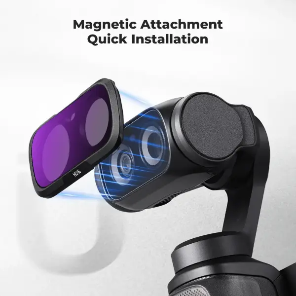 K&F Concept Insta360 Luna Ultra İçin 7 Parça ND Filtre Seti (ND8, ND16, ND32, ND64, ND128, ND256, ND1000)