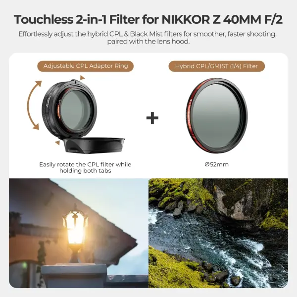 Freewell Nikkor Z 40mm F/2 Real Lens Hood