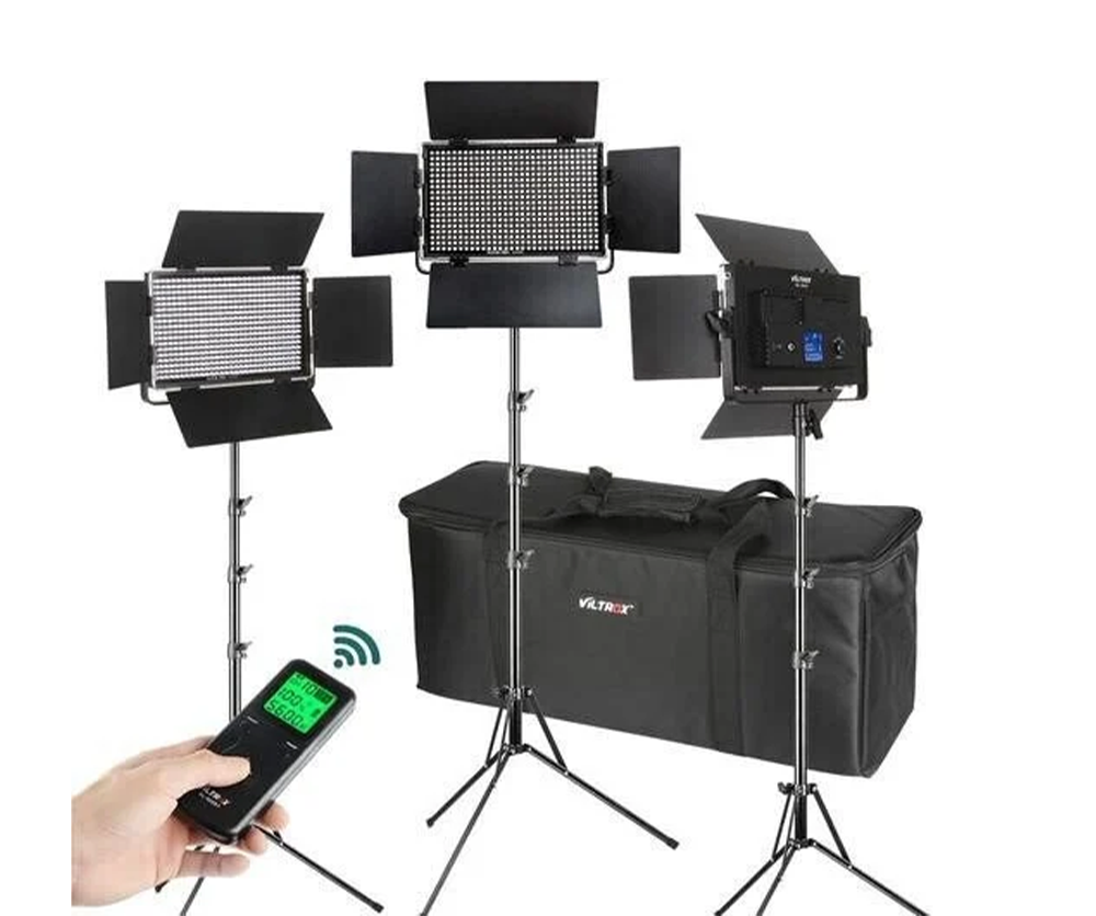 Viltrox Vl-D640T Led Light Panel +Accessories ( 3 Lü Kit )