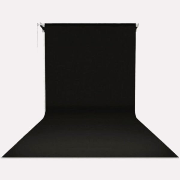 GDX Sabit (Tavan & Duvar) Kağıt Sonsuz Stüdyo Fon Perde (Black/Siyah) 2.70x11 Metre