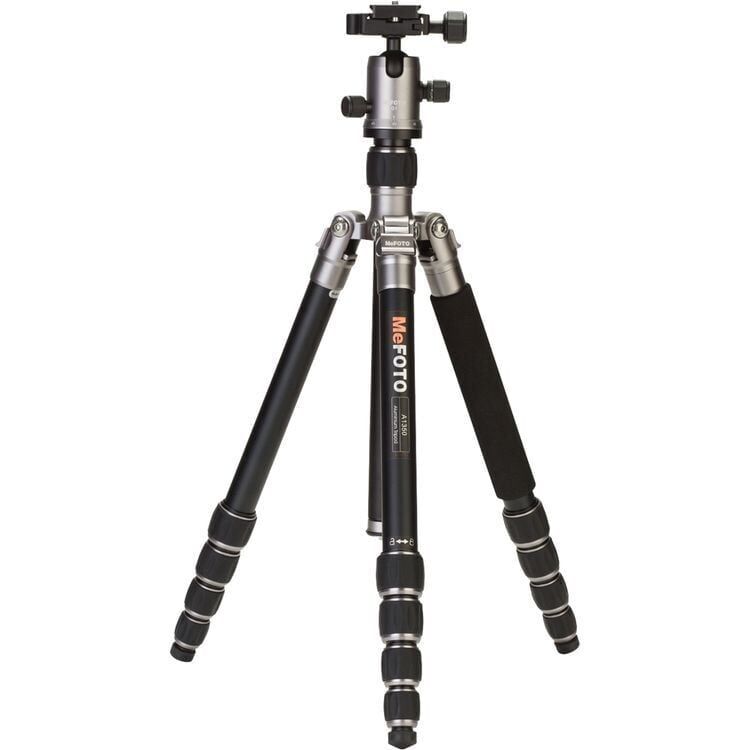 Benro MeFOTO A1350Q1T RoadTrip Aluminum Travel Tripod Kit (Titanium)