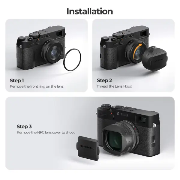 Freewell Fuji X100VI Real Lens Hood