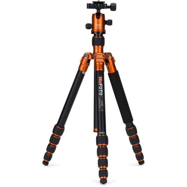Benro MeFOTO A1350Q1C RoadTrip Aluminum Travel Tripod Kit (Orange)