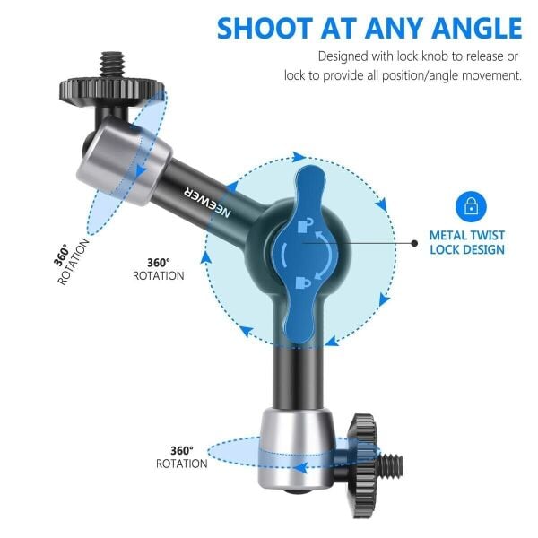 Neewer ST-15 5.9'' 15cm 1/4'' Vidalı Magic Arm