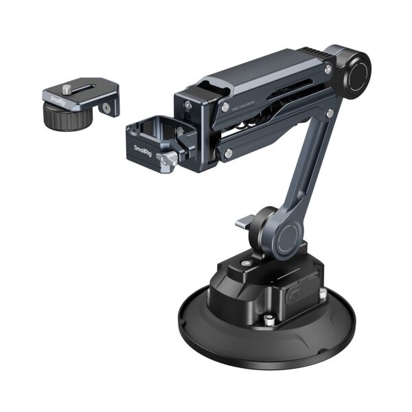 SmallRig 5507 DJI Osmo Pocket 3 / GoPro HERO13 Black / Insta360 X4 için Elektronik Vantuzlu Şok Emici Destek
