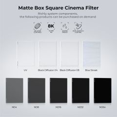 K&F NANO-X Black Mist 1/4  4x5.65 Filtre Tilta ve SmallRig ve Diğer Matbox ile Uyumlu 4mm HD Optik Cam