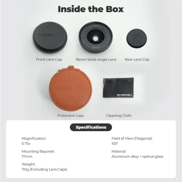 Freewell 16mm Wide Angle Lens