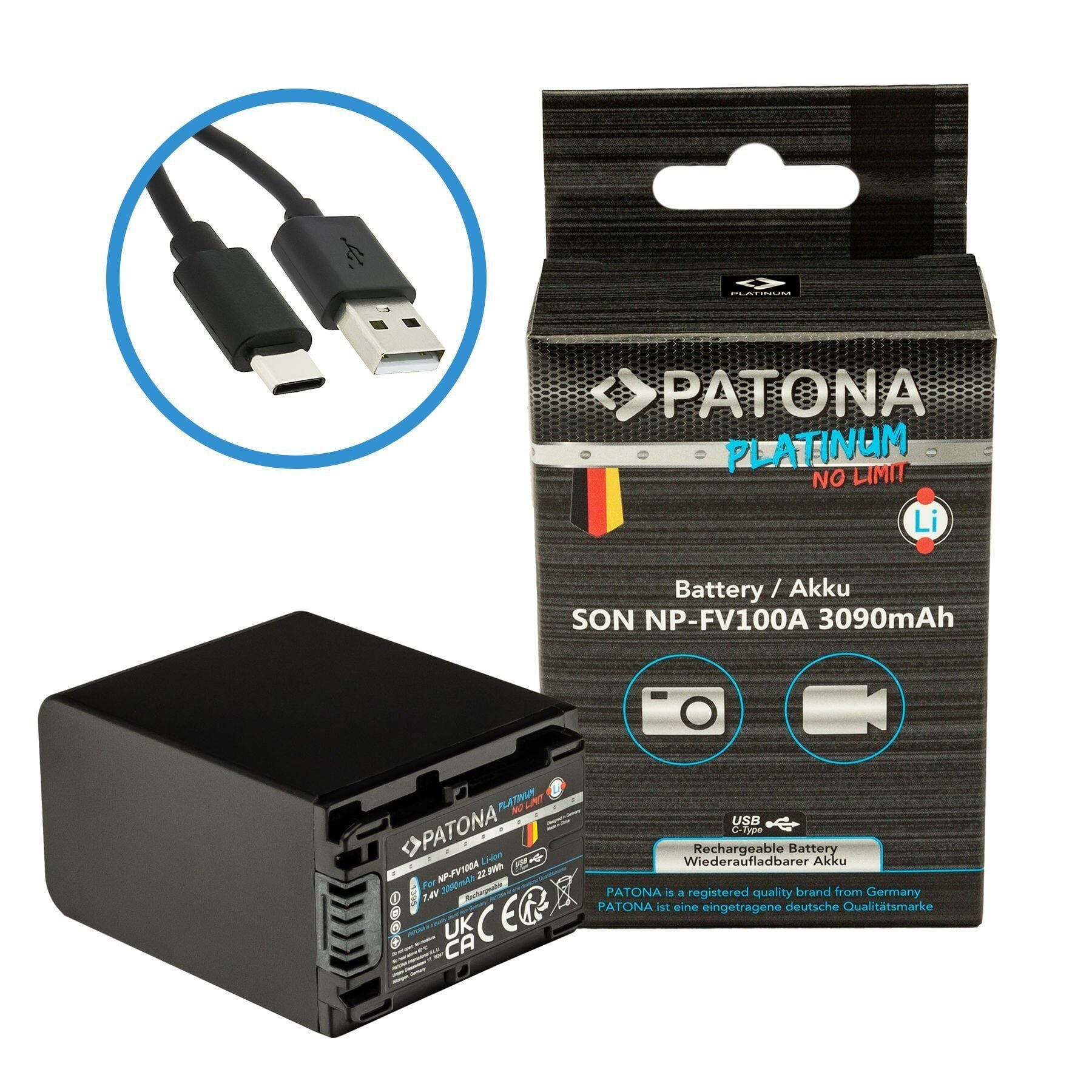 Patona1395 Platinum Batarya FV-100