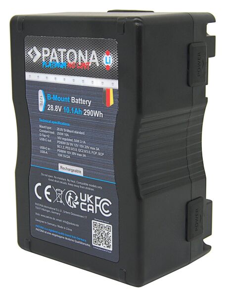 Patona 1275 Platinum B-Mount 290Wh