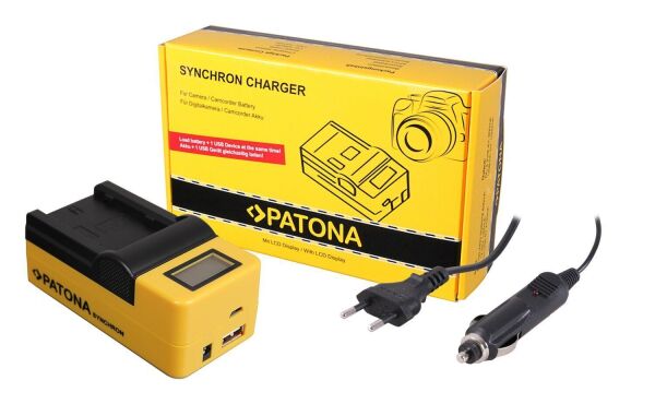 Patona 4695 Standart Seri Synchron Usb Şarj Aleti Fuji Np-W235 With Lcd