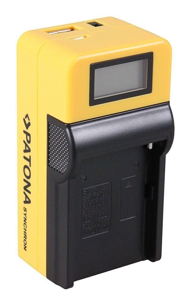 Patona 4525 Standart Seri Synchron Usb Şarj Aleti Sony Np-Fm50 Np-F550 Np-F750 Np-F970 With Lcd