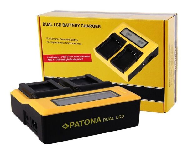 Patona 7645 Standart Seri İkili Lcd Usb Şarj Aleti Fuji Np-W126