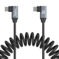 SmallRig 4793 USB-C (Açılı) - USB-C (Açılı) Sarmal Veri Kablosu